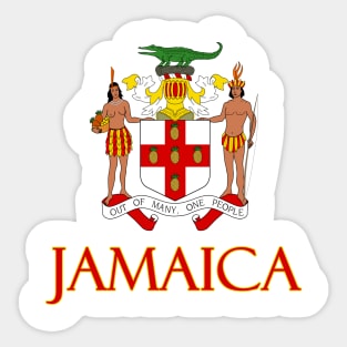 Jamaica - Coat of Arms Design Sticker